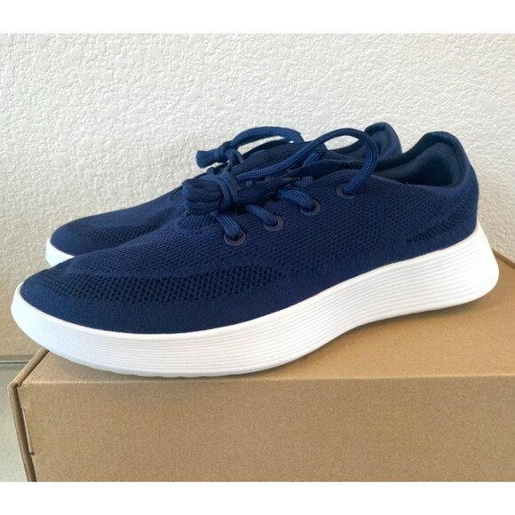Allbirds Tree Runner Go Running Shoes Mens 13.5 Navy Blue White Retail Box main image 7